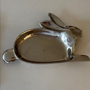 Silver Rabbit Trinket or Serving Dish NWT